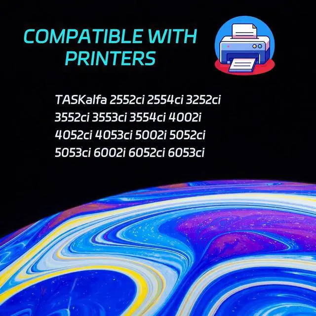 Alt view image 2 of 7 - High Yield WT8500 Waste Toner Bottle Compatible for Kyocera TASKalfa 2552ci 2554ci 3252ci 3552ci 3553ci 3554ci 4002i 4052ci 4053ci 5002i 5052ci 5053ci 6002i 6052ci 6053ci Printers (2 Pack Black)