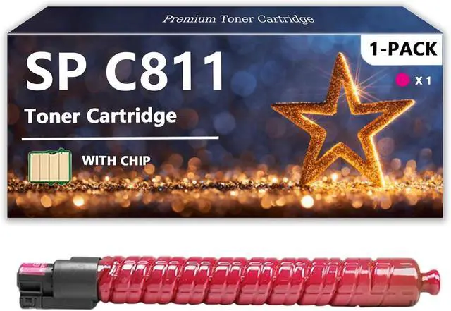 Main image of SP C811 Toner Cartridges Compatible for Ricoh 820000 820024 820016 820008, Work for Ricoh SP C811DN C811DNDL C811DNT1 C811DNT2 C811DNT3 Printers, 1 Magenta