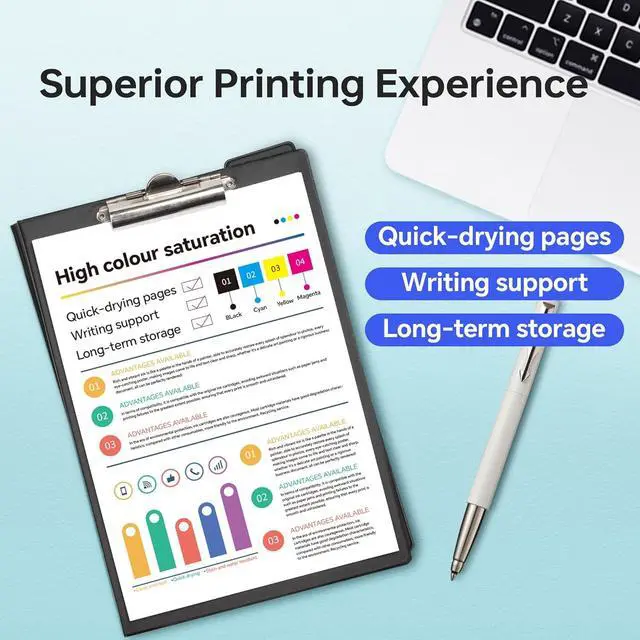 Alt view image 5 of 7 - 923XL Ink Cartridges Combo Pack with Chip Compatible with HP 923e 923XL Ink Cartridges for HP OfficeJet Pro 8120/8123/8130/8133/8135/8138/8139 Printer (Black Cyan Magenta Yellow)