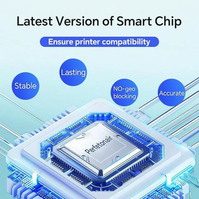 Alt view image 6 of 7 - 923XL Ink Cartridges Combo Pack with Chip Compatible with HP 923e 923XL Ink Cartridges for HP OfficeJet Pro 8120/8123/8130/8133/8135/8138/8139 Printer (Black Cyan Magenta Yellow)