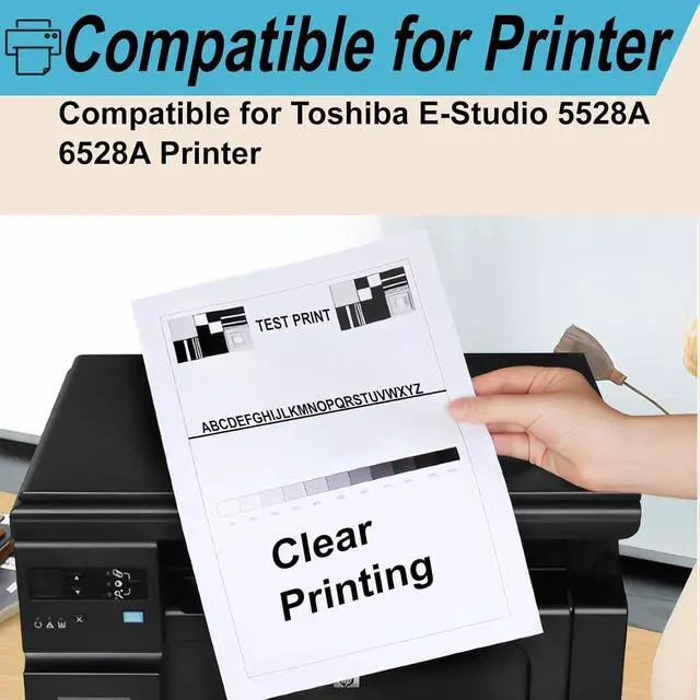 Alt view image 2 of 7 - T-5528U Toner Cartridge Compatible for Toshiba E-Studio 5528A 6528A Printer |T5528| High Yield 38400 Pages, Print More Pages with Precision Technology (Black 1Pack)