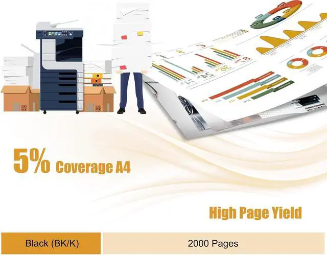 Alt view image 3 of 7 - KX-FAD462 Drum Unit Compatible for Panasonic KX-MB2000 KX-MB2010 KX-MB2030 KX-MB2061 Printers, with Chip, High Yield 2000 Pages, High-Definition Printing (1 Pack Black)