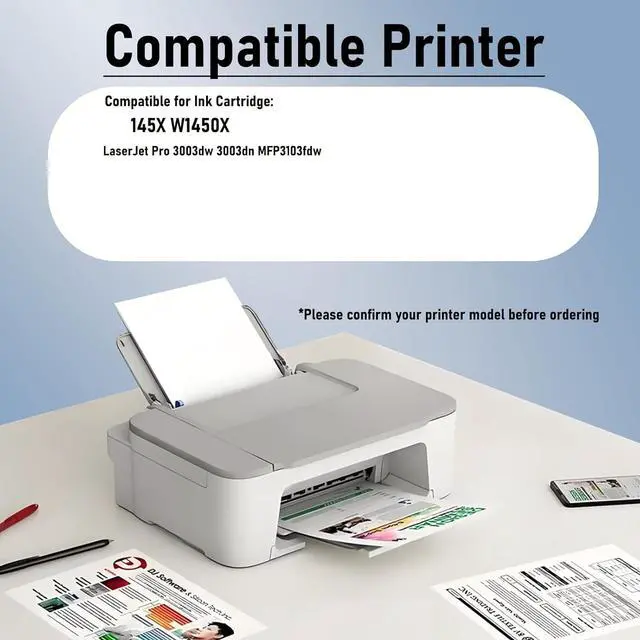 Alt view image 2 of 7 - 145X W1450X High Yield Toner Cartridge Compatible for HP Compatible Replacement for HP Laserjet Pro 3003dw 3003dn MFP3103fdw Printers