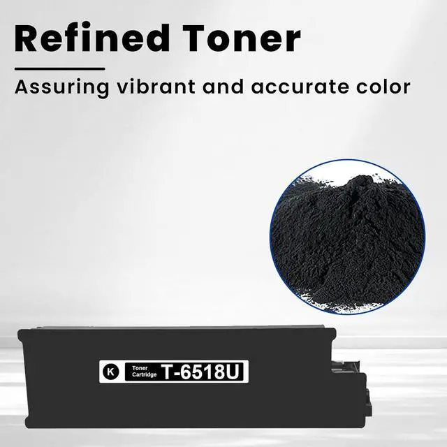 Alt view image 4 of 7 - Vylent T-6518U High Yield Toner Cartridge Replacement for Toshiba T-6518U Black Toner Cartridge for Toshiba E-Studio 5518A 6518A 7518A 8518A Printer Ink 1 Pack