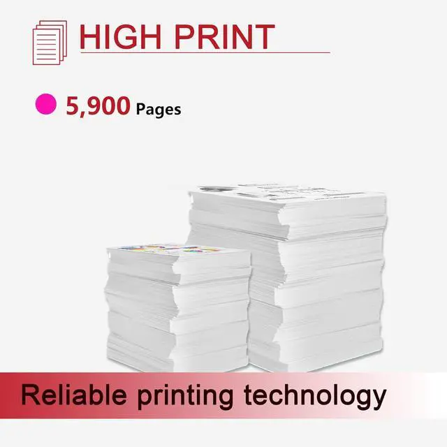 Alt view image 3 of 7 - 055H Magenta Toner Cartridge High Yield Replacement for Canon 055 CRG-055H Magenta Toner Work with imageCLASS MF743Cdw, MF741Cdw, LBP664Cdw, MF745Cdw, MF746Cdw Printer (1-Pack)