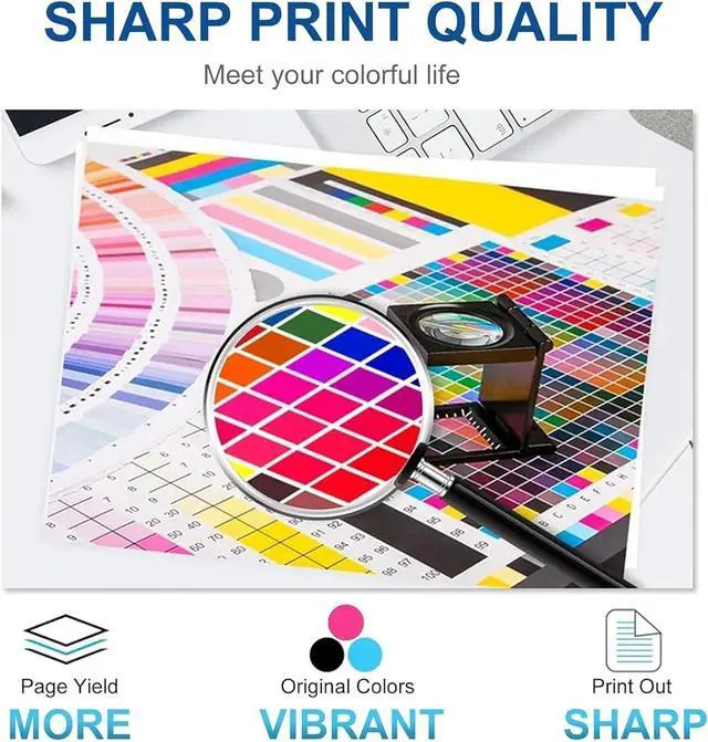 Alt view image 4 of 7 - LC422 LC422XL Ink Cartridges Compatible for Brother MFC-J5340DW MFC-J5345DW MFC-J5740DW MFC-J6540DW MFC-J6940DW Printer, Ink Combo Pack(2 Set)