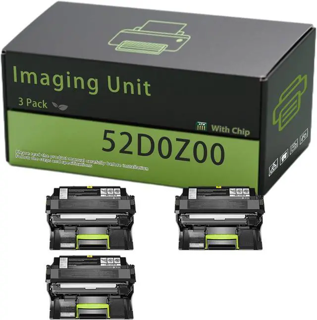 Main image of 52D0Z00 Imaging Unit Compatible for Lexmark MS810dn MS810dtn MS810n Printers, High Yield 70000 Pages, Clear and Sharp, Quick to Adapt (3 Pack Black)