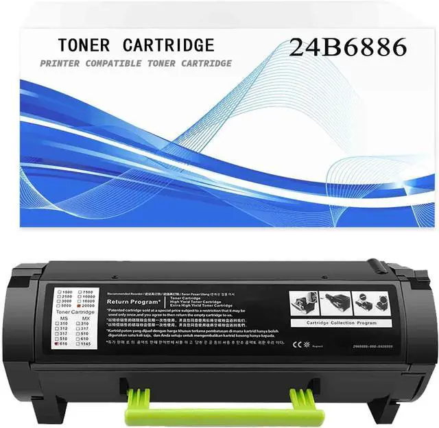Main image of M1246 Compatible for Lexmark XM1246 Printer, High Capacity 24B6886 Black Toner Cartridge Replacement Black*1