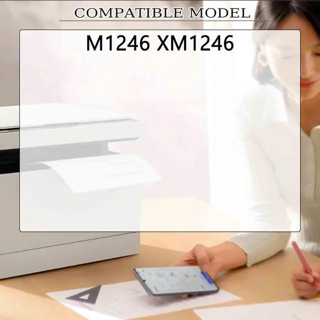 Alt view image 2 of 7 - M1246 Compatible for Lexmark XM1246 Printer, High Capacity 24B6886 Black Toner Cartridge Replacement Black*1