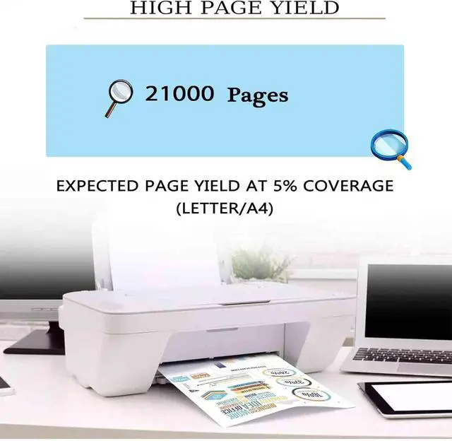 Alt view image 3 of 7 - M1246 Compatible for Lexmark XM1246 Printer, High Capacity 24B6886 Black Toner Cartridge Replacement Black*1