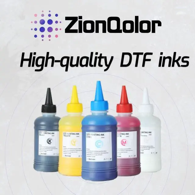 Alt view image 6 of 6 - 5 * 250ML Inks and 500g White DTF Powder Combo, 1.25L Premium Anti-Nozzle Clogging DTF Ink, White Powder for PET Transfer, CMYKW Inks for DTF Printers(Compatible with All Print Heads)