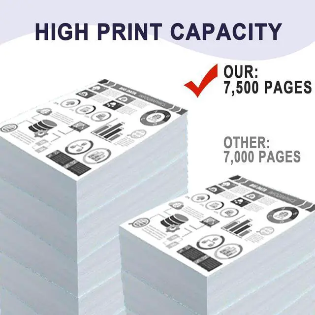 Alt view image 3 of 6 - 1 Pack Black 45807105 Compatible B412 Toner Cartridge, Replacement for OKI B412 (45807105) - Compatible with: B412 B432dn B512dn MB472w MB492 MB562w Printer.