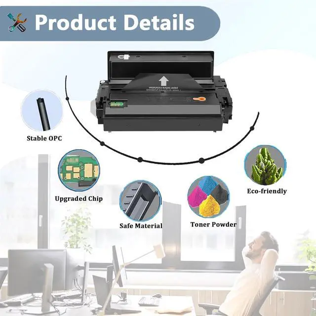 Alt view image 4 of 7 - MLT-D201L/XAA Toner Cartridge (Black Compatible for Samsung ProXpress M4030ND/4080FX 1-Pack