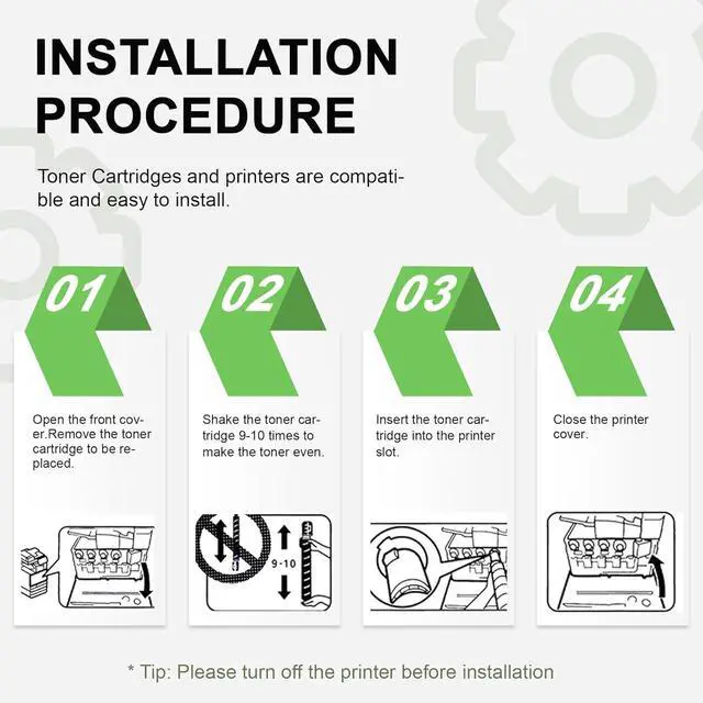Alt view image 6 of 7 - 4 Pack IM C300 IM C400 Toner Cartridge : Compatible IM C300 Replacement Toner Cartridge for Ricoh Lanier Savin C300F C400F C400SF Printer (Black Cyan Yellow Magenta , 842378 842379 842380 842381)