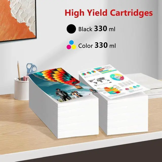 Alt view image 3 of 6 - PFI-3300 PGY Ink Cartridge Pigment Ink Tank Repalcement for Canon PFI-3300 PGY for imagePROGRAF PRO-2600 PRO-4600 PRO-6600 GP-4600S GP-6600S Printers, 1 Pack 330ml