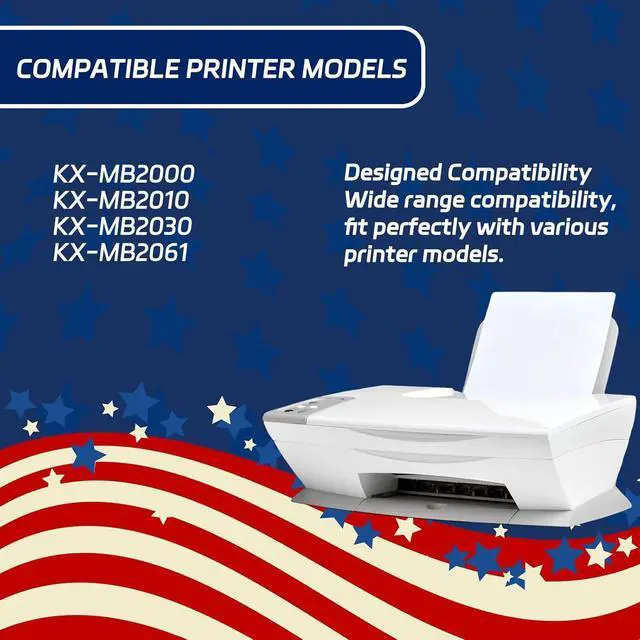 Alt view image 2 of 7 - ALLC Compatible for Panasonic KX-FAT461 Toner Cartridges Work for Panasonic KX-MB2000 KX-MB2010 KX-MB2030 KX-MB2061 Printers, with Chip, High Yield 3000 Pages, Clear Printing (1 Pack Black)