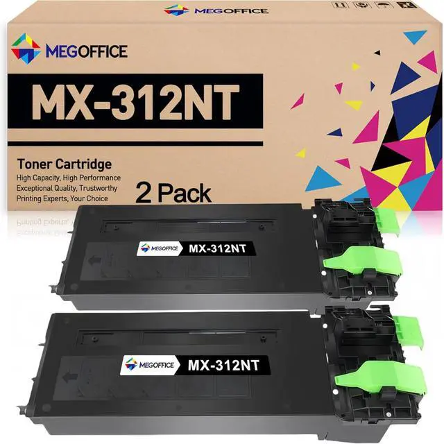 Main image of Compatible Toner Cartridge Replacement for Sharp MX-312NT Black MX312NT for Sharp MX-M260 MX-M264N MX-M310 MX-M314N MX-M354N Printer (2-Pack)