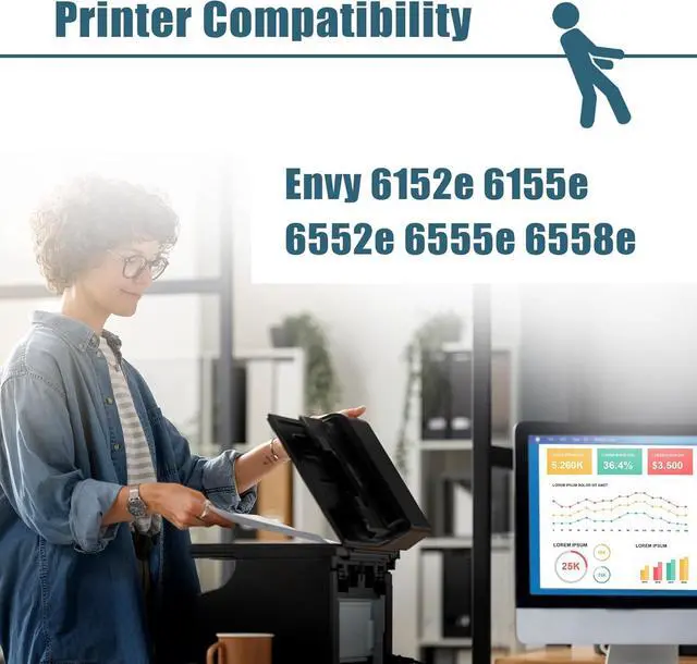 Alt view image 3 of 7 - 68 Ink Refill Bottle Competible Replacement for HP 68 Ink Combo Pack Compatible for HP Envy 6152e 6155e 6552e 6555e 6558e Printers (4-Pack, Black, Cyan, Magenta, Yellow)