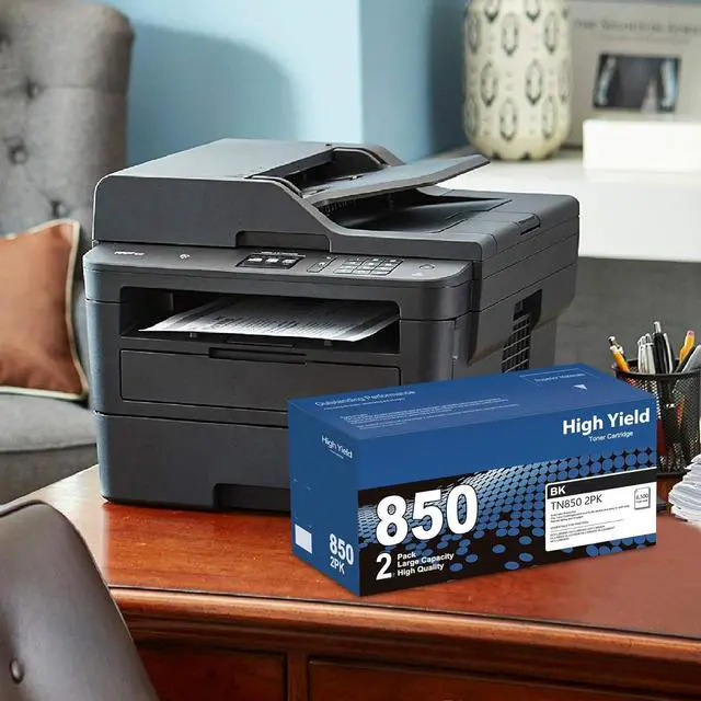 Alt view image 6 of 7 - Generic TN-850 TN850 High Yield Toner Cartridge Replacement for Brother TN820 TN-820 TN 850 820 HL-L6200DW MFC-L5850DW MFC-L5700DW HL-L5200DW MFC-L5900DW Printer, 2-Pack, Black