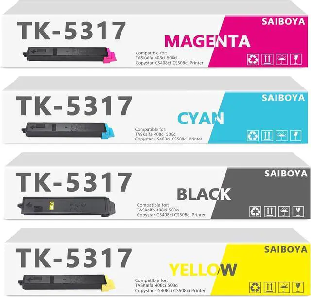 Main image of Compatible TK5317 TK-5317 Toner Cartridge Kyocera TK-5317K TK-5317C TK-5317M TK-5317Y Work for Kyocera TASKalfa 408ci 508ci Copystar CS408ci CS508ci Printer