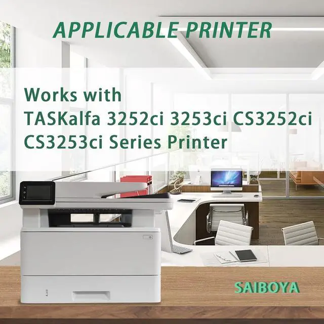 Alt view image 2 of 6 - Compatible TK8337 TK-8337 Toner Cartridge Work for Kyocera TK-8337K TK-8337C TK-8337M TK-8337Y for Kyocera TASKalfa 3252ci 3253ci CS3252ci CS3253ci Series Printer (BK,C,M,Y)