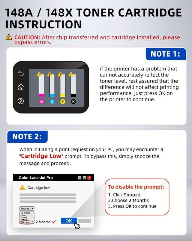 Alt view image 6 of 7 - Q-image 148X Toner Cartridge Black(with Chip) Toner Cartridge Compatible Replacement for 148X 148A W1480X W1480A for Laserjet Pro 4001dw 4001dn 4001n MFP 4101fdw 4101fdn Printer (1 Black)