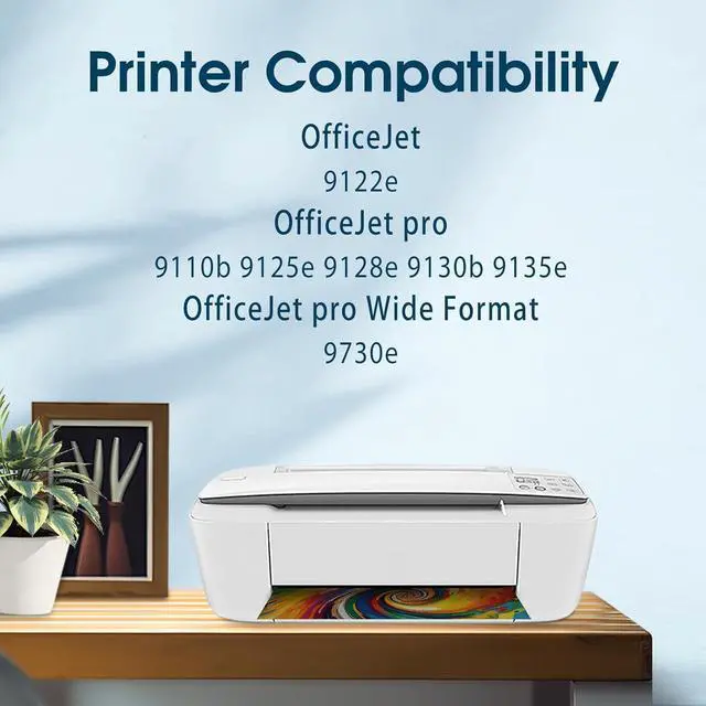 Alt view image 3 of 6 - 936e 936 Cyan Ink Cartridge High Yield More Ink Replacement for hp 936 Ink cartridges for OfficeJet OfficeJet 9122e Pro 9110b,9125e,9128e,9130b,9135e Printer (1 Cyan Pack)