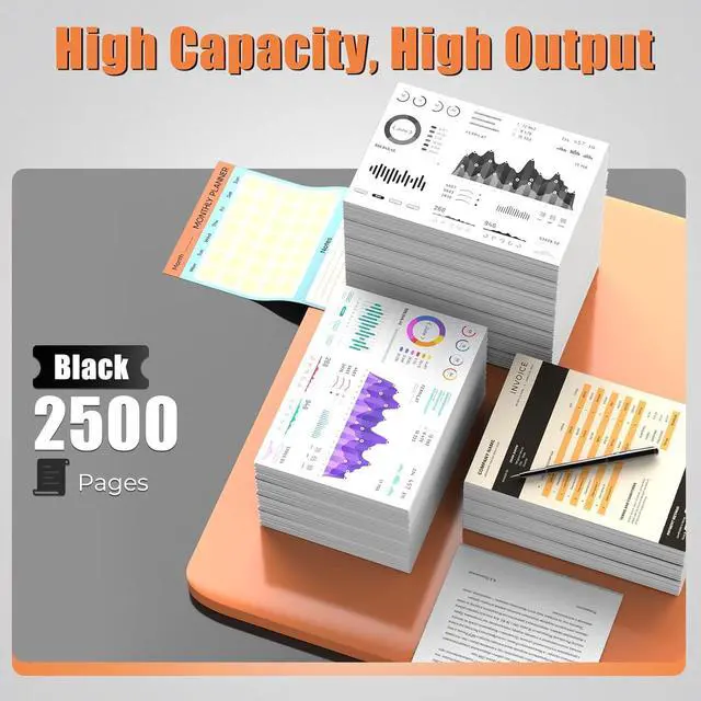 Alt view image 3 of 7 - 936e 936 Ink Cartridges OfficeJet Pro 9125e 9135e 9730e 9125 9135 9730 e Ink Compatible with Hp 936e Ink OfficeJet Pro 9135e 9125e 9110b Wide Format 9730e 9122e 9128e 9130b 9110 9130 b Printers(1BK)