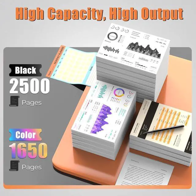 Alt view image 3 of 7 - 936e 936 Ink Cartridges OfficeJet Pro 9125e 9135e 9730e 9125 9135 9730 e Ink Compatible with Hp 936e Ink OfficeJet Pro 9135 e 9125 e 9110 b Wide Format 9730e 9122e 9130b 9110 b 9128 e printers(1BK+3C)