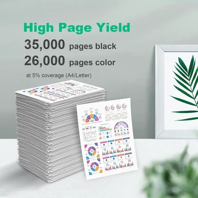 Alt view image 3 of 7 - MP-C8002 Toner Cartridge Compatible with Ricoh MPC8002 Toner use for Ricoh MP C6502 C8002 Printer (842083 842084 842085 842086)