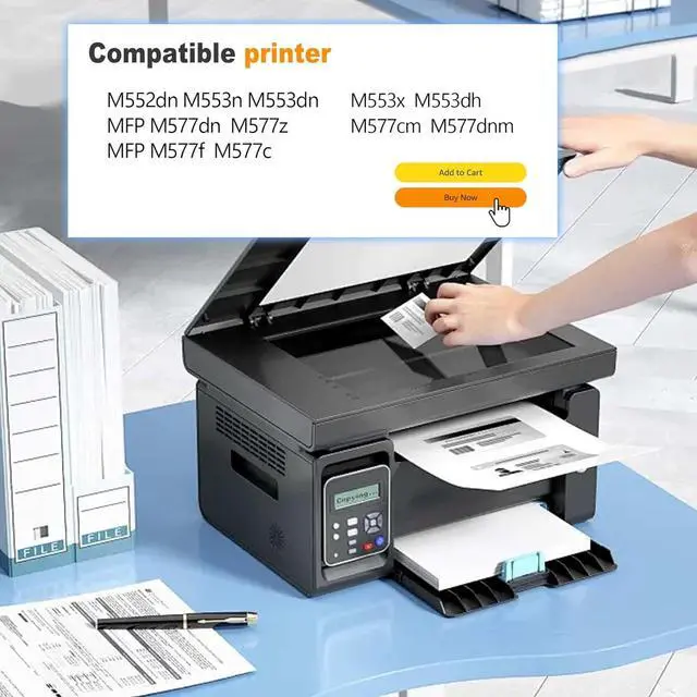 Alt view image 2 of 6 - 1 Pack 508A|CF362A Yellow Toner Cartridge 6,000 Pages, Replacement for HP 508A|CF363A M552dn M553n M553dn M553x M553dh MFP M577dn MFP M577z MFP M577f Printer