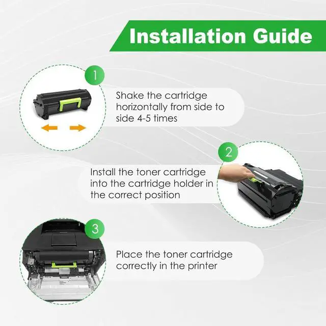 Alt view image 6 of 7 - B231000 Remanufactured Black High Yield Toner Cartridge Compatible for B231000 B241H00 Toner Cartridge for Lexmark B2338 B2442 B2546 B2650 MB2338 MB2442 MB2546 MB2650 Laser Printer (2 Pack) with Chip