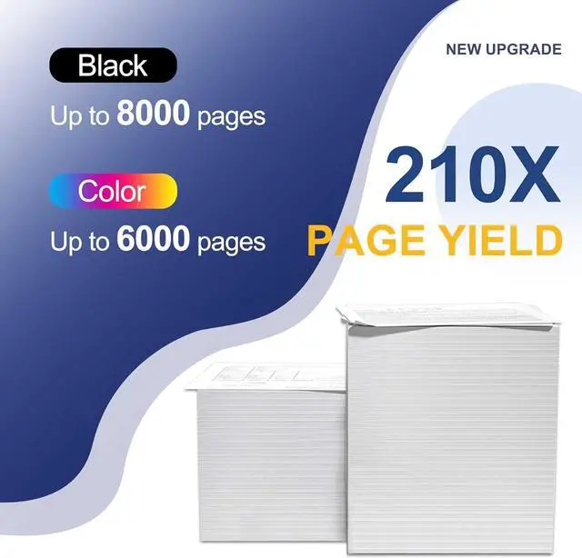 Alt view image 3 of 6 - 210X Toner Cartridges 4 Pack High Yield Replacement for HP 210X 210A W2100X W2101X W2102X W2103X Color Laserjet Pro MFP 4301fdw 4301fdn 4301dw 4201dw 4201dn Printer (with Chip BK/C/M/Y)