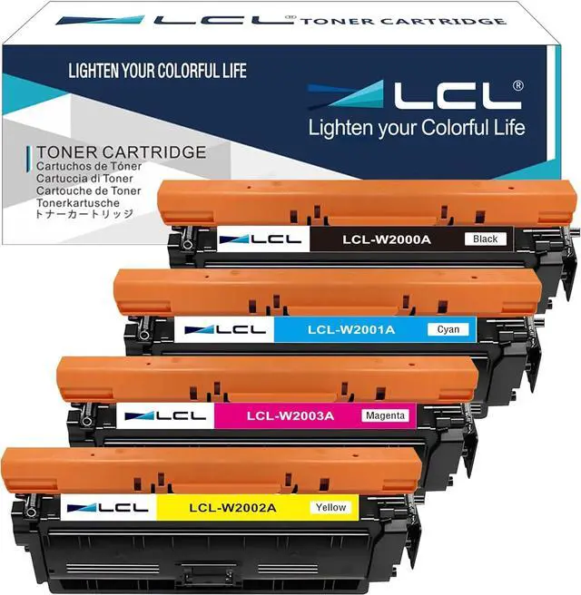 Main image of LCL Remanufactured 658A Toner Cartridge Replacement for HP 658A W2000A W2001A W2002A W2003A for HP Color Laserjet Enterprise M751n M751dn M751 Series (4-Pack KCMY)