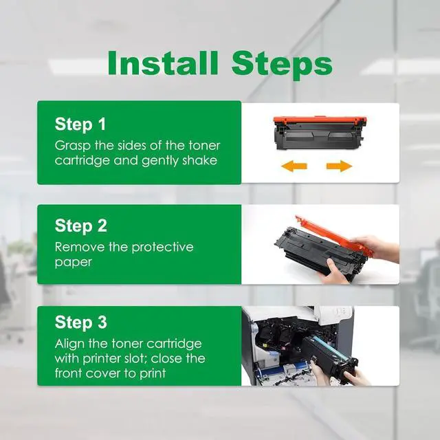 Alt view image 6 of 7 - Remanufactured 507A Toner Cartridge Compatible with HP 507A 507X CE400A CE401A CE402A CE403A for HP MFP M570dn MFP M575dn MFP M575c MFP M575f M551dn M551n M551xh Series Printer(4 Pack)
