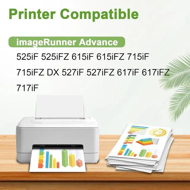 Alt view image 2 of 6 - T03 Black Toner Cartridge 2725C001AA(with New Chip) Compatible for Canon ImageRunner Advance 525iF 525iFZ 615iF 615iFZ 715iF 715iFZ DX 527iF 527iFZ 617iF 617iFZ 717iF 717iFZ Printer