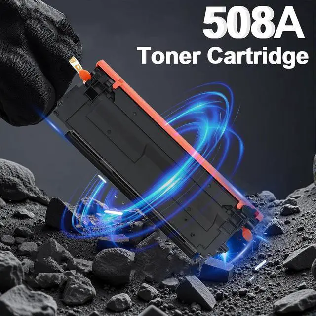 Alt view image 4 of 7 - 508A Toner Cartridge High Yield Replacement for HP 508A 508X forMFP M577c, M577z,MFP M577dnM552dn, M553dh, M553dn, M553x Printer (4-Pack, Black, Cyan, Yellow, Magenta) (508A Toner Cartridge)