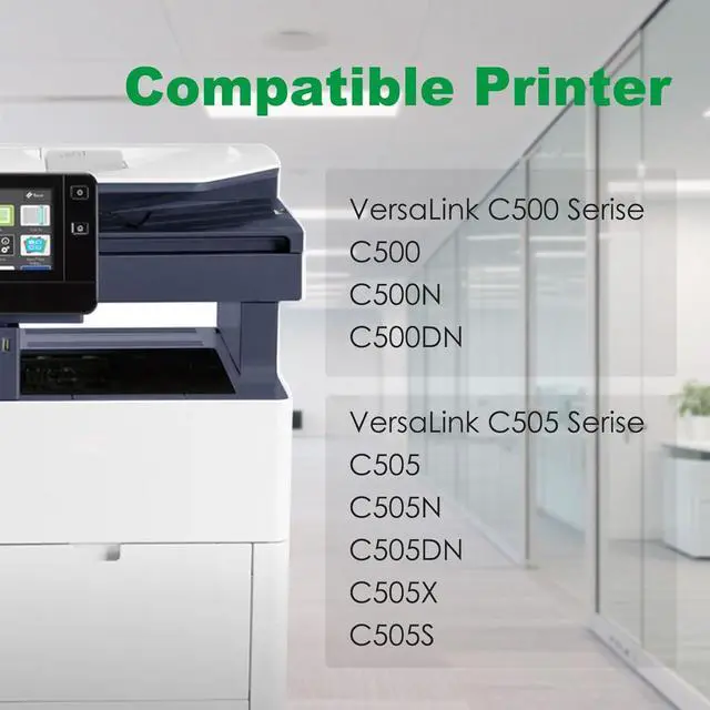 Alt view image 2 of 7 - Remanufactured C500/C505 Black Toner Cartridge Replacement for 106R03869 Compatible with Xerox VersaLink C500 C500N C500DN C505 C505N C505DN C505X C505S Color Multifunction Printer ( 1-Pack )