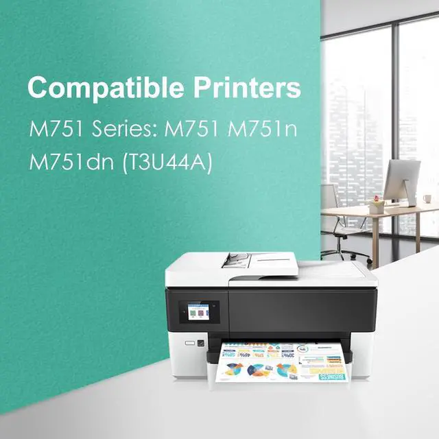 Alt view image 2 of 7 - 658A 658 A Toner Cartridge Set(4 Pack, 1BK/1C/1M/1Y) Remanufactured Replacement for HP W2000A W2001A W2002A W2003A for M751 M751n M751dn Printer