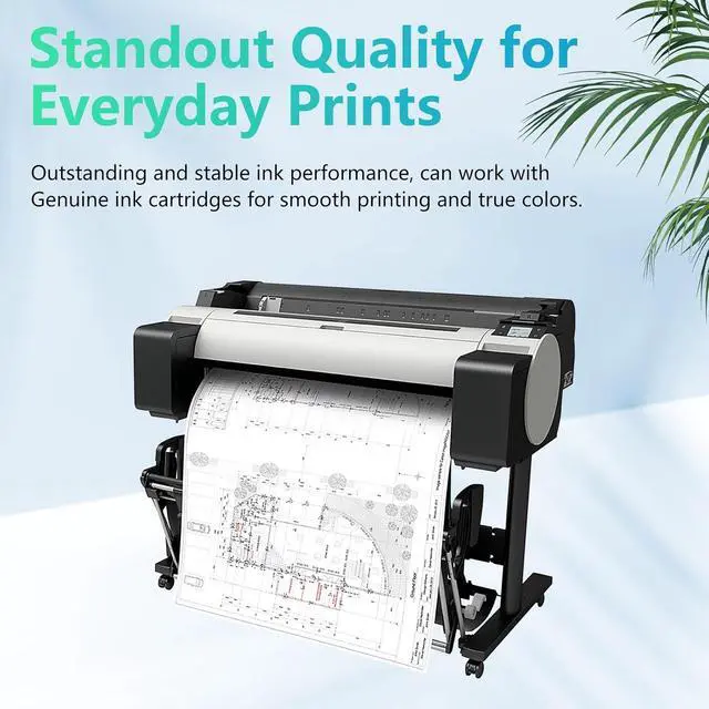 Alt view image 5 of 6 - PFI-120 Ink Compatible for imagePROGRAF TM-305 TM-300 TM-200 TM-205 Printer, Replacement PFI120MBK PFI120BK PFI120C PFI120M PFI120Y (130-ml Pigment Ink, 5 Pack)