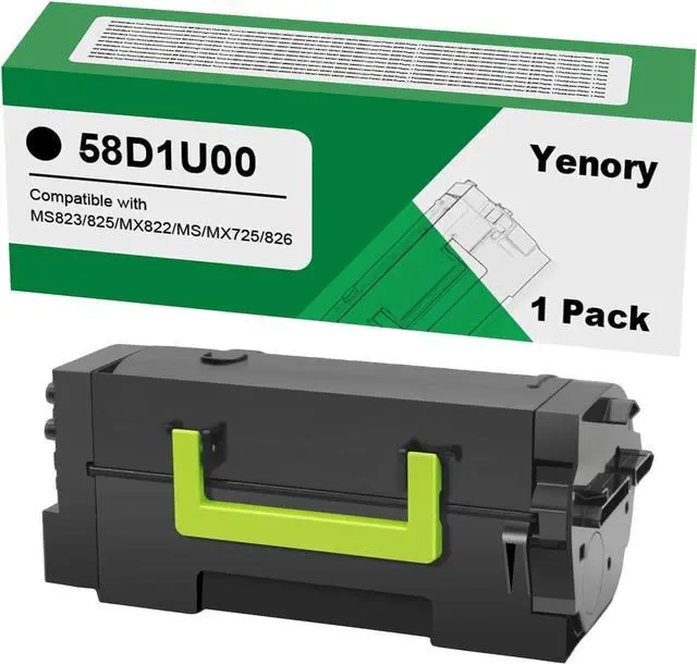 Main image of Remanufactured 58D1U00 Black Ultra High Yield Toner Cartridge Replacement for Lexmark 58D1U00 58D1H00 58D1X00 58D1000 Toner for MS725 MS821 MS822 MS823 MS824 MS825 MX721 MX722 MX725 MX822 Printers