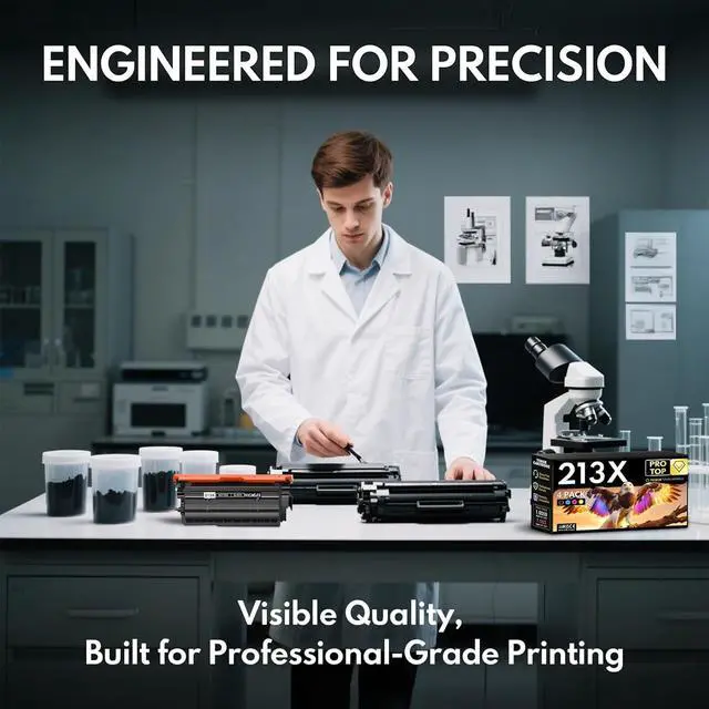 Alt view image 5 of 7 - 213X High Yield Toner Cartridge 4-Pack (Black, Cyan, Magenta, Yellow) Replacement for HP 213X W2130X W2131X W2132X W2133X with Chip Toner Cartridge Color Enterprise 5700dn 6700dn MFP 5800dn Printers