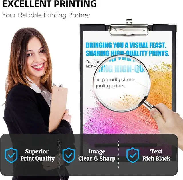 Alt view image 4 of 7 - 201X Toner Cartridges 5 Pack (with Chip) Replacement for HP 201X, Works with Color Pro MFP M277dw, M277n, M277c6, M274n, M252dw, M252n Printers, High Yield, Black, Cyan, Magenta, Yellow