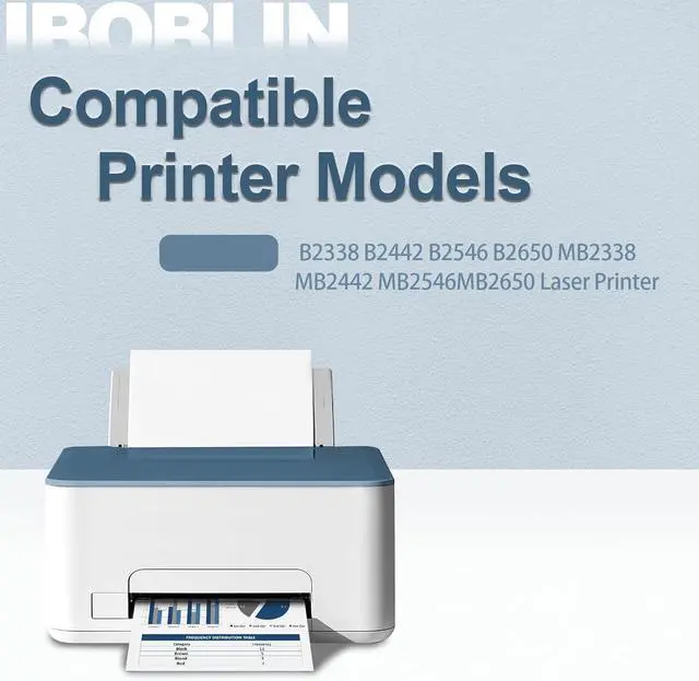 Alt view image 2 of 7 - B231000 Toner Cartridge High Yield Compatible with Lexmark B231000 Toner Cartridge for B2338 B2442 B2546 B2650 MB2338 MB2442 MB2546 MB2650 Laser Printer (1pack,Black ,with Chip)