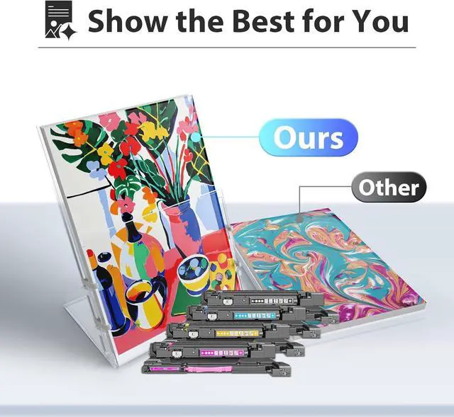 Alt view image 4 of 7 - 828A CF358A CF359A CF364A CF365A Drum Unit 4 Pack Replacement for HP 828A Drum Unit Work for Color Enterprise Flow MFP M880z+ M880z M880z+NFC, M855dn M855xh Printer (Black Cyan Magenta Yellow)