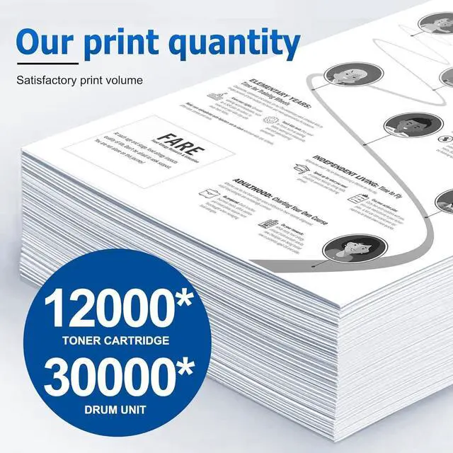 Alt view image 3 of 7 - TN780 Toner Cartridge DR720 Drum Unit High Yield Replacement for Brother DR720 DR-720 TN780 TN-780 TN750 Compatible for HL-5450DN HL-5470DW MFC-8710DW MFC-8910DW DCP-8150DN Printer (BlacK, 3-Pack)