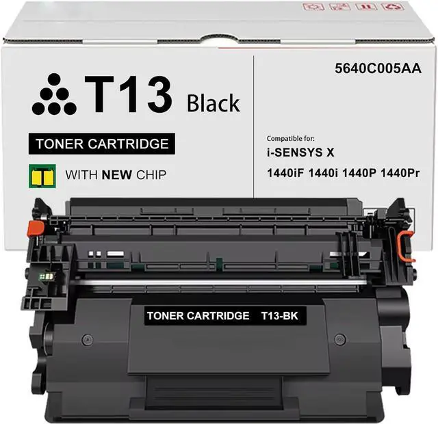 Main image of T13 Black Toner Cartridge Compatible for Canon T13 Black Toner 5640C005AA for Canon i-SENSYS X 1440iF 1440i 1440P 1440Pr Printers (1-Pack)