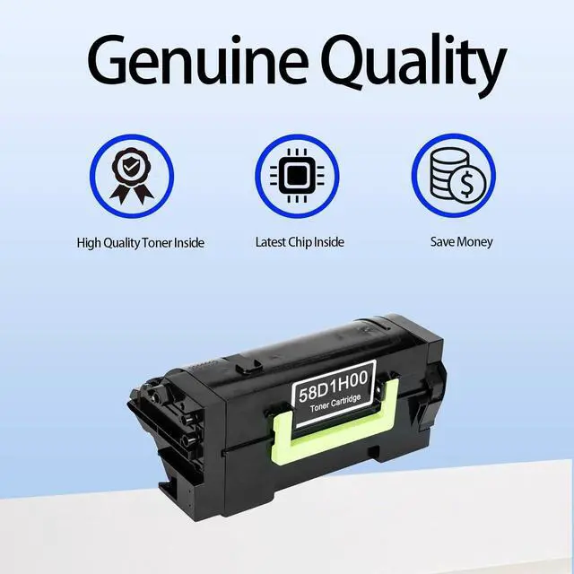 Alt view image 3 of 6 - 58D1H00 High Yield Toner Cartridge Use for MS725 MS821 MS822 MS823 MS824 MS825 MS826 MX721 MX722 MX725 MX822 MX824 MX826 Printers (1 Black)