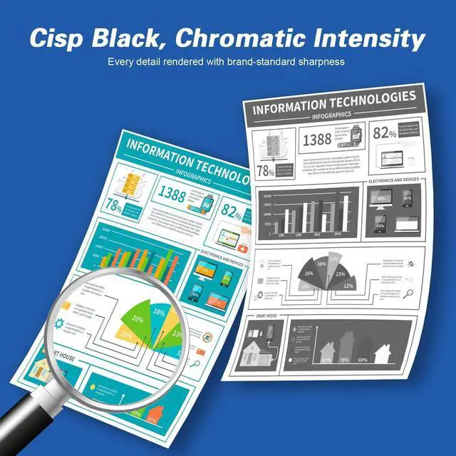 Alt view image 4 of 7 - 655A Toner Cartridge Replacement for HP 655A CF450A CF451A CF452A CF453A Toner Works with Color Enterprise M652dn M652n M653dn M653dh MFP M681dh M681f Printer Toner (4Pack-BK/C/M/Y)
