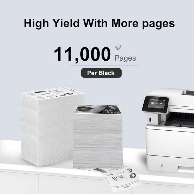 Alt view image 3 of 6 - 37A Black Toner Cartridge High Yield (1-Pack) Compatible 37A CF237A Toner Cartridge - Replacement for HP Enterprise M607dn M607n M608dn M608n M608x M609dh M609dn M609x Printer